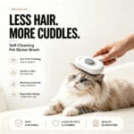 Pet Slicker Brush For Cats & Dogs, Self-Cleaning Grooming Brush With One-Click Hair Removal, Gentle Deshedding Tool For Long & Short Hair, Skin-Friendly Pet Grooming Comb - Image 10