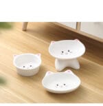 Ceramic Small Cat Face Shape Pet Food Bowl Cat Bowl Dog Bowl Universal And Easy To Clean - Image 10