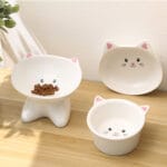 Ceramic Small Cat Face Shape Pet Food Bowl Cat Bowl Dog Bowl Universal And Easy To Clean - Image 8