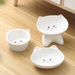 Ceramic Small Cat Face Shape Pet Food Bowl Cat Bowl Dog Bowl Universal And Easy To Clean - Image 5