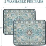 Qeils Washable Pee Pads For Dogs, 2 Pack Reusable Puppy Pads 36x41  Super Absorbent Leakproof Dog Training Pads, Non-Slip Potty Pads For Floor, Crate, Couch, Whelping Pads Litter Mat Pet Supplies - Image 6