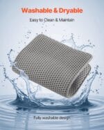 Cat Litter Mat, 24 X 15 In, Double-Layer Litter Box Mat, Non-Slip & Urine-Proof Litter-Trapping Mats For Indoor Cats, Honeycomb Design, Soft On Paws, Washable Large Kitty Mats For Floor - Image 3