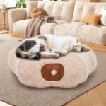 Cat Tunnel With Cat Bed For Indoor, Soft Plush Peekaboo Cat Cave Donut Tunnel, For Cats Kittens, Rabbit - Image 5