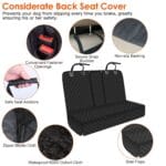1Pc Dog Car Seat Cover Waterproof Scratchproof Pet Car Rear Protector Mat Pet Back Seat Cover With Dog Seat Belt For Car Truck SUV - Image 6