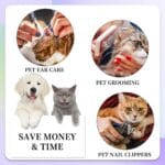 Cat Grooming Hammock Kit For Cats Dogs Up To 12 Lb, Hanging Harness And Sling For Nail Trimming, Includes Clippers Trimmer - Image 3