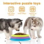Pet Slow Food Bowl Anti Choking Cat Bowl,3in1 Interactive Dog Feeder Puzzle, Lick Mat & Slow Feeder BowlMental Stimulation Toy For Medium & Large Dogs - Image 5