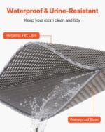 Cat Litter Mat, 24 X 15 In, Double-Layer Litter Box Mat, Non-Slip & Urine-Proof Litter-Trapping Mats For Indoor Cats, Honeycomb Design, Soft On Paws, Washable Large Kitty Mats For Floor - Image 5