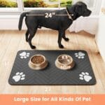 Pet Feeding Mat Absorbent Pet Placemat For Food And Water Bowl With Waterproof Rubber Backing Quick Dry Water Dispenser Mat For Dog And Cat - Image 5
