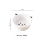 Ceramic Small Cat Face Shape Pet Food Bowl Cat Bowl Dog Bowl Universal And Easy To Clean - Image 9