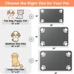 Pet Feeding Mat Absorbent Pet Placemat For Food And Water Bowl With Waterproof Rubber Backing Quick Dry Water Dispenser Mat For Dog And Cat - Image 6