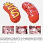 PPOKEl Dog Chew Toys Aggressive- Chaewers.Indestructible Dog Toy For Aggressive Chewer,Tough Chew Toys For Dogs  Rubber  Orange Plain - Image 6