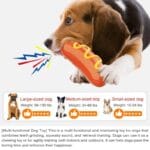 PPOKEl Dog Chew Toys Aggressive- Chaewers.Indestructible Dog Toy For Aggressive Chewer,Tough Chew Toys For Dogs  Rubber  Orange Plain - Image 7