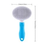 Self Cleaning Slicker Brush - Cat Brush Skin-Friendly Deshedding Grooming Massaging Tool For Long & Short Haired Pets, Cat Hair Brushes Easy Removes Undercoat For Dogs Cats Rabbits - UPGRADED, Blue - Image 5